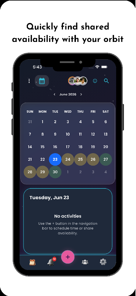 Orbello shared availability preview